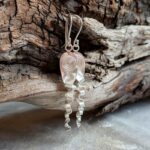 Boucles d'oreilles pendantes longues argent massif KAREN