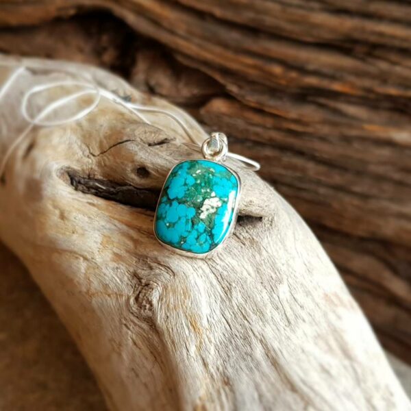 Pendentif turquoise naturelle TIBET