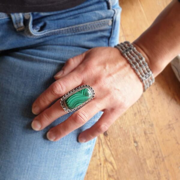 Ethneschen Malachite Ring