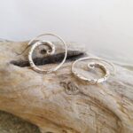 Boucles d'oreilles spirales argent