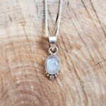 Pendentif pierre de lune argent