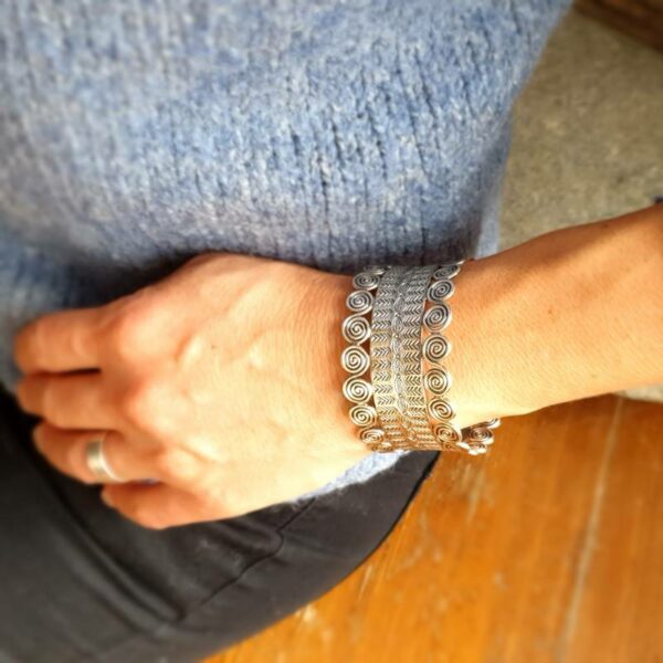 Ethnic silver bracelet KAREN