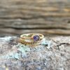 MYKONOS golden amethyst ring