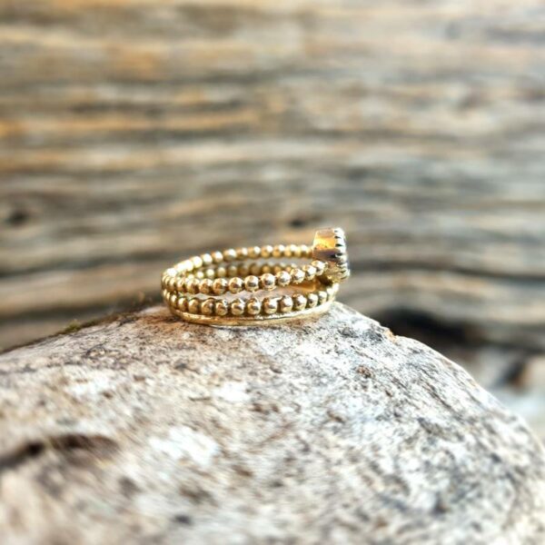 MYKONOS gouden amethist ring