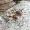 Boucles d'oreilles tourmaline multicolore KI