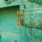 Boucles d'oreilles tourmaline multicolore KI