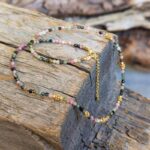 Collier tourmaline multicolore en argent KI