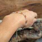 Bracelet pierre de soleil en argent