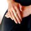 Bague large épurée en argent