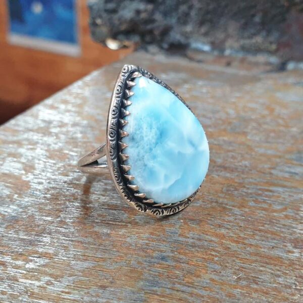 Bague larimar argent CARAÏBES