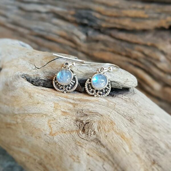 Indian moonstone earrings