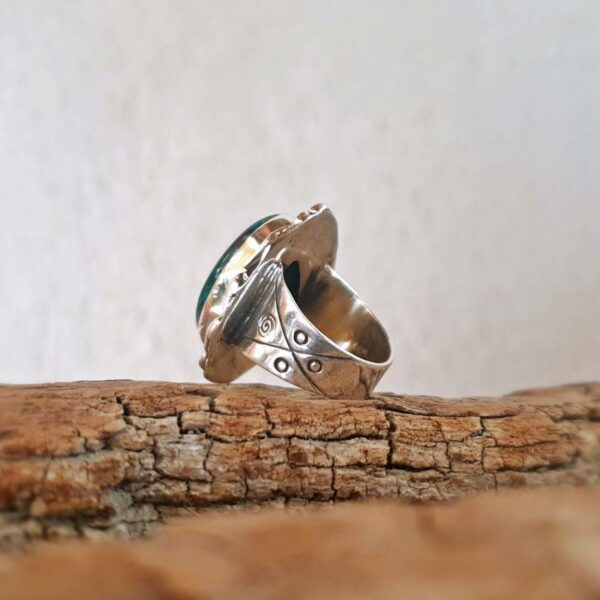 BOHEME silver chrysocolla ring