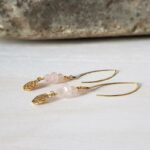 Boucles d'oreilles quartz rose GRAINE DE VIE