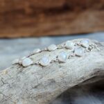 Bracelet pierre de lune argent ajustable