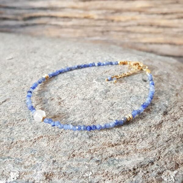 Pulsera de sodalita y piedra de luna OCEAN