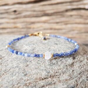 Bracciale sodalite e pietra di luna OCEAN