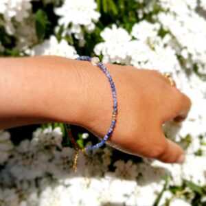 Sodalite and moonstone bracelet OCEAN