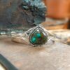 Jonc turquoise argent COURAGE