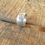 Bague argent martelé PETITE FLEUR