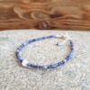 Bracelet fin en sodalite et argent OCEAN