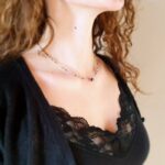 Collier tourmaline multicolore en argent