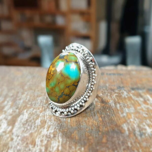 Bague turquoise naturelle DÔ