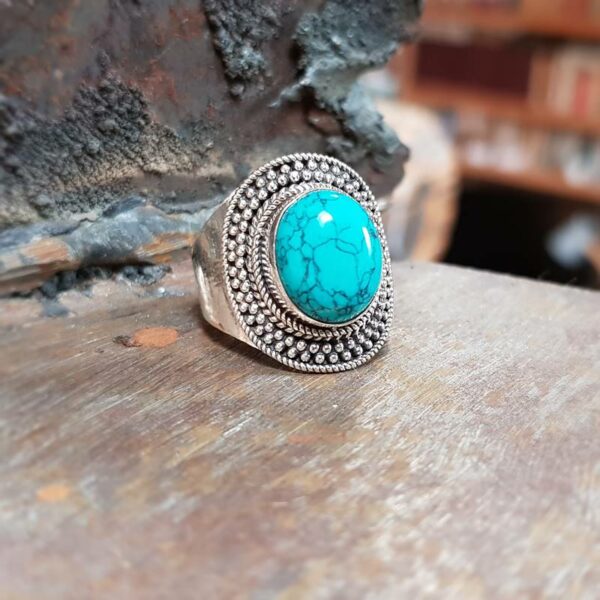 TIBET natural turquoise ring