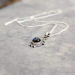 Petit pendentif labradorite argent