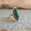 Bague malachite argent
