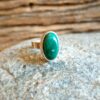 Bague malachite argent JUNGLE