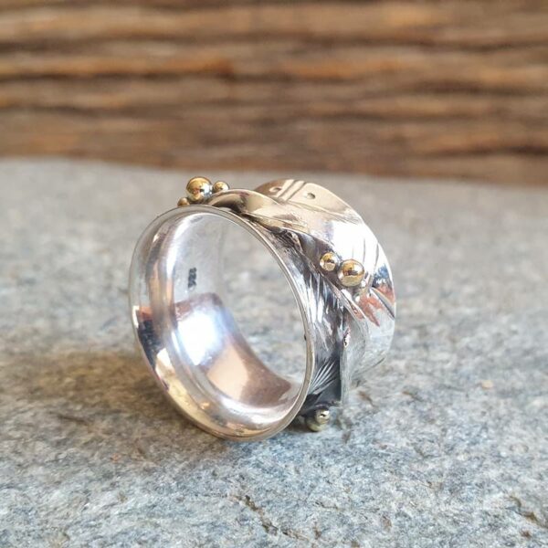 Серебряное антистрессовое кольцо ZEN