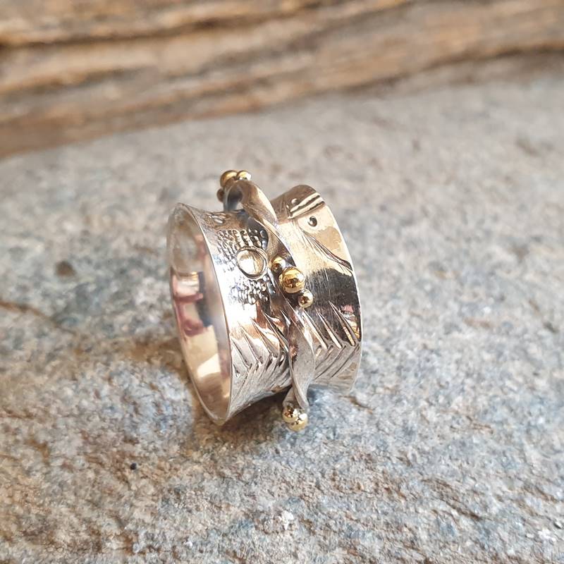 Bague anti stress argent ZEN - OMYOKI bijoux équitables