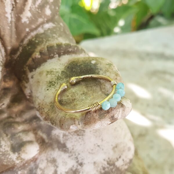 Anillo fino de amazonita YLANG