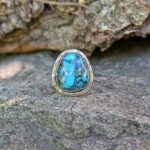 Bague turquoise argent ajustable TIBET