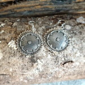 SOL ethnic silver earrings