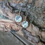 Boucles d'oreilles argent martelé