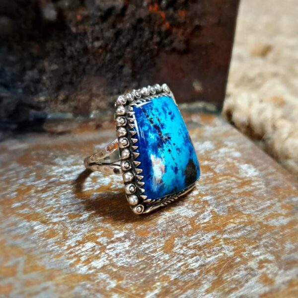 BOHEME sølv chrysocolla ring