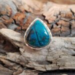 Bague en chrysocolle argent ajustable
