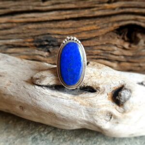 Sølv lapis lazuli ring