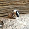 Bague onyx argent