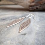 Boucles d'oreilles en argent tressé KAREN