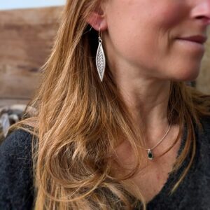 Boucles d'oreilles en argent tressé KAREN
