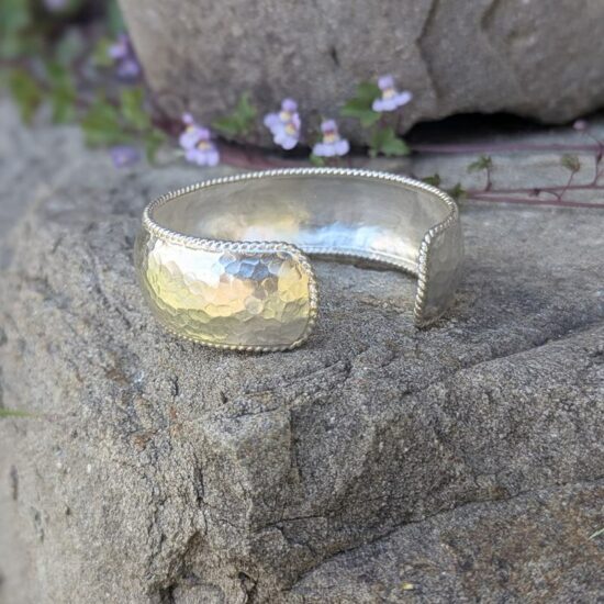 Bracelet Manchette Ethnique En Argent Sterling - Occasion