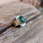 Bague malachite argent JUNGLE