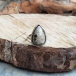 Bague en argent et jaspe océan