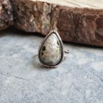 Bague en argent et jaspe océan