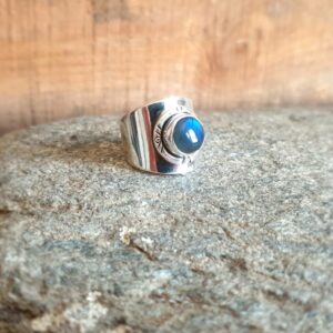 PROTECTION silver labradorite ring