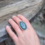Bague turquoise naturelle ajustable