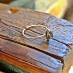 Bague labradorite ajustable minimaliste