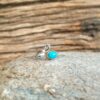 Bague ajustable turquoise argent